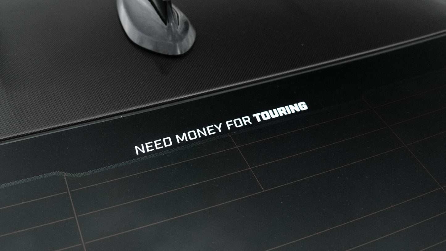 “NEED MONEY FOR TOURING” Sticker Set by FELKAN (2pcs)